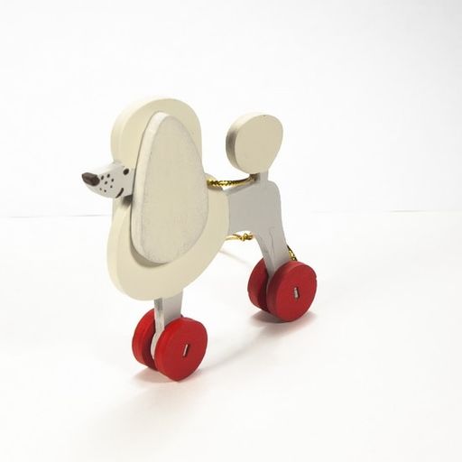 Елочная игрушка - Пудель белый 1013 - Idh фото 2