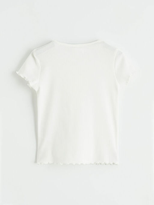 Bisiklet Yaka Minnie Mouse Bask?l? K?z ?ocuk Ti??rt