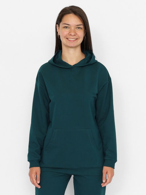 CRB wear/CWXW 90052-37 Костюм женский (толстовка, брюки),зеленый/Ex.Cherubino  фото 2