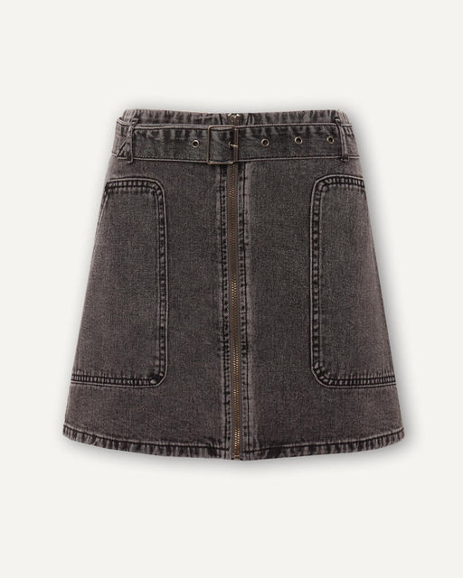 Джинсовая мини-юбка А-силуэта - Incity фото 6