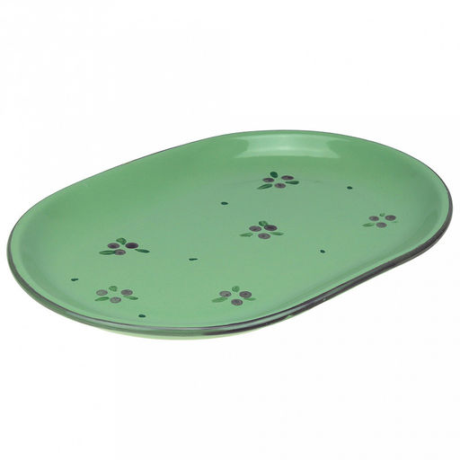 Блюдо керамическое 31х22х2,5см "Можжевельник", овал (Россия)