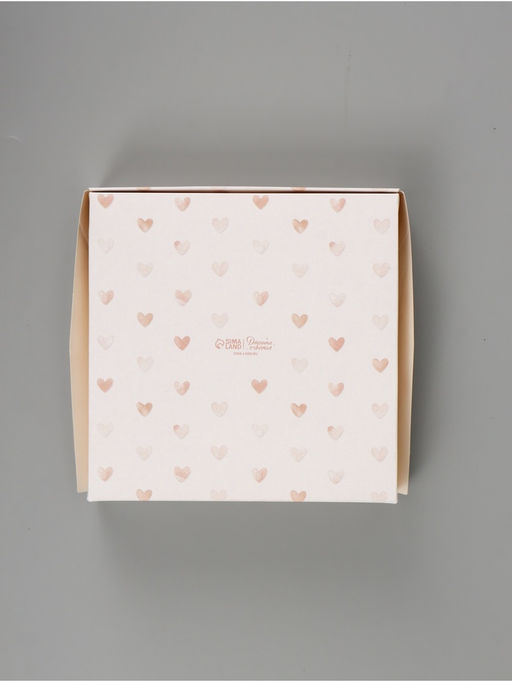 Цена за 5 шт. Коробка подарочная складная «Сердце», 20×20×4 см, с окном