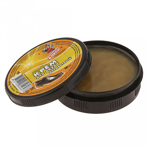 Крем для обуви 60мл Двойной блеск, бесцветный (Россия) - Домашняя мода фото 2