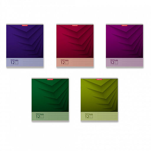 Цена за 280 шт. Тетрадь школьная ученическая ErichKrause Duotone Next ассорти, 12 листов, крупная клетка (в плёнке по 10 шт.) фото 2