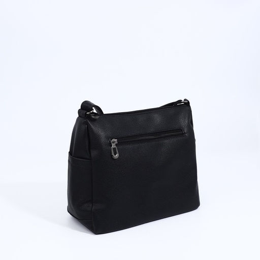 Сумка-мешок на молнии, цвет чёрный - Simaland фото 2