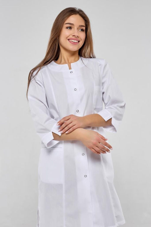 Халат женский 129 TC. Цвет: белый - Стильб фото 6