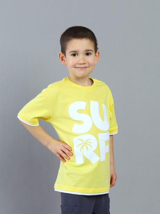 CRB wear / CSKB 64074-30K Футболка для мальчика,желтый/Ex.Cherubino