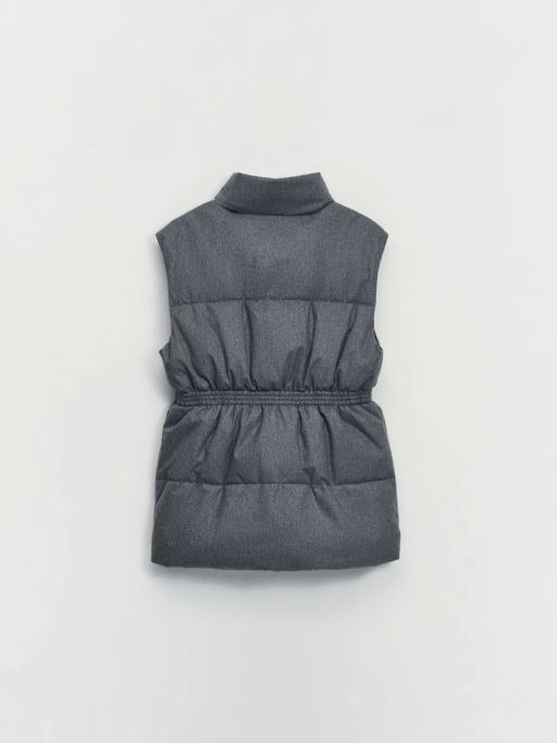 Жилет утепленный с ремнем на поясе / Zarina  фото 2