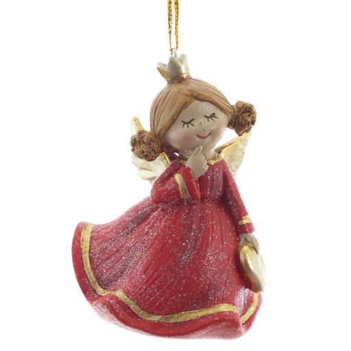 Фигурка декоративная подвесная "Ангел", L5 W4,5 H7 см, 2в.