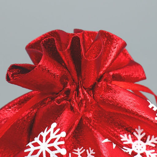 Цена за 10 шт. Мешочек подарочный парча С Новым Счастьем, 16 х 24 см +/- 1.5 см - Дарите счастье фото 3