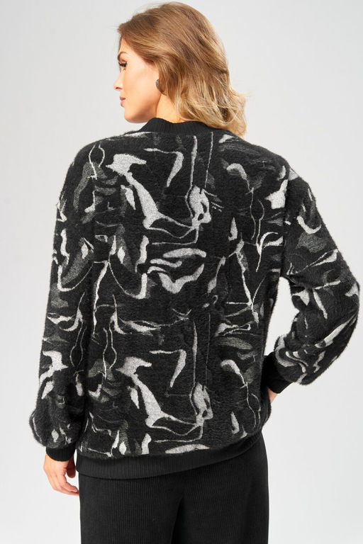 Джемпер LAIKONY 104 черно-серый  фото 2