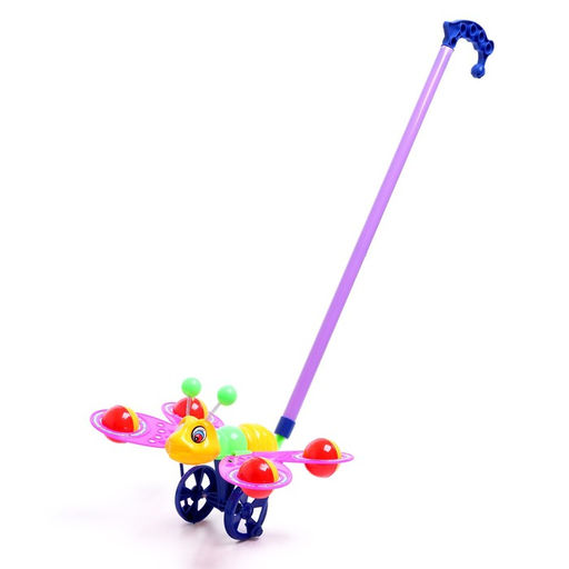 Каталка на палочке Бабочка, цвета МИКС - Simaland фото 2