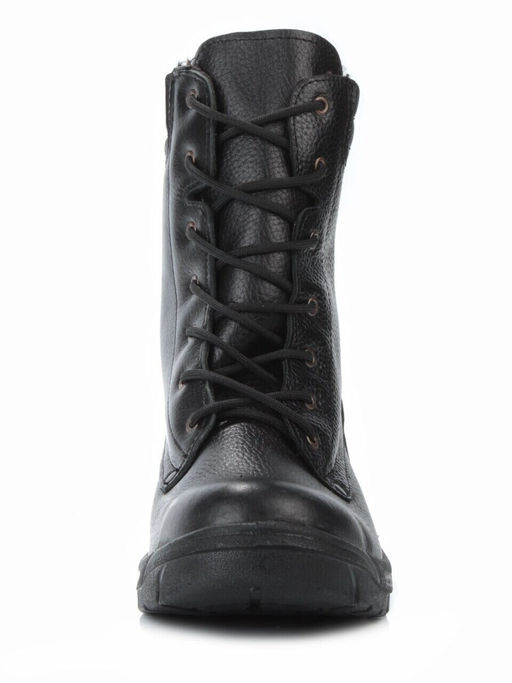 05-9008 BLACK Ботинки зимние мужские (искусственная кожа, искусственный мех)