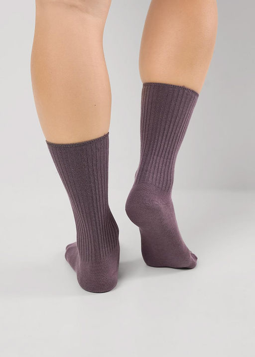 CLE Носки жен.Д2422 база лапша меланж св.бежевый - Clever wear фото 7