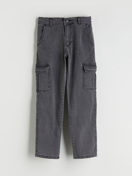 Erkek ?ocuk Kargo Jean Pantolon
