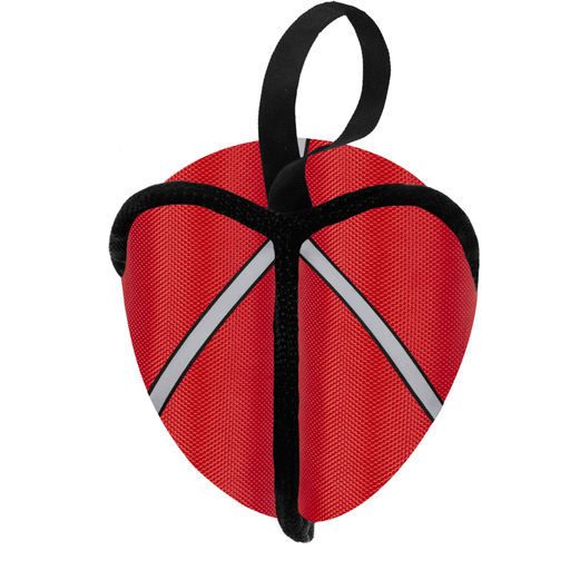 ВИА Игрушка для собак мяч, красный, ткань кордюра,со светоотражающей полоской 99ред99 Я02210 Я02210