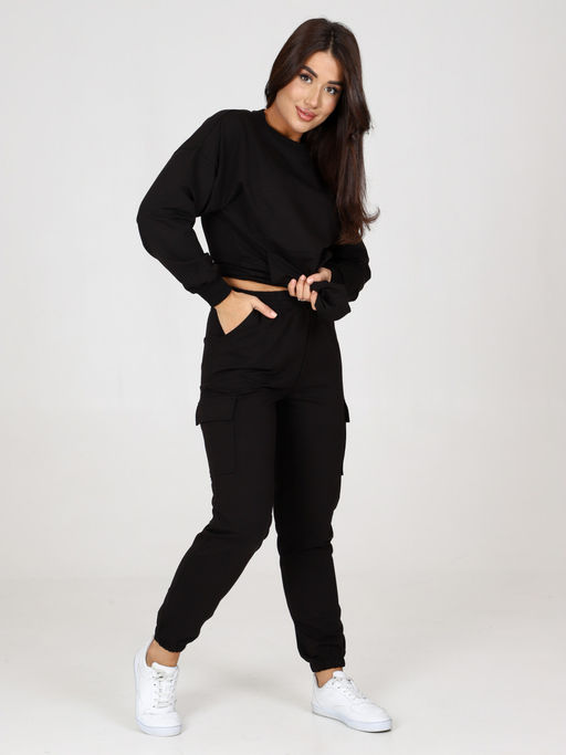 СК-2304 ЖЕНСКИЙ СПОРТИВНЫЙ КОСТЮМ (Черный) - А-дина фото 7