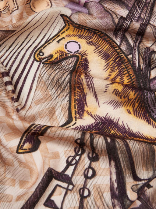 Платок жен. шерсть+шелк 110х110 JG43-8529-10