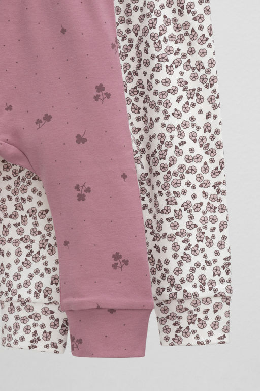 Crockid _ К 4718-2уп/роз.скандинавские цветы,клевер брюки для дев  фото 2