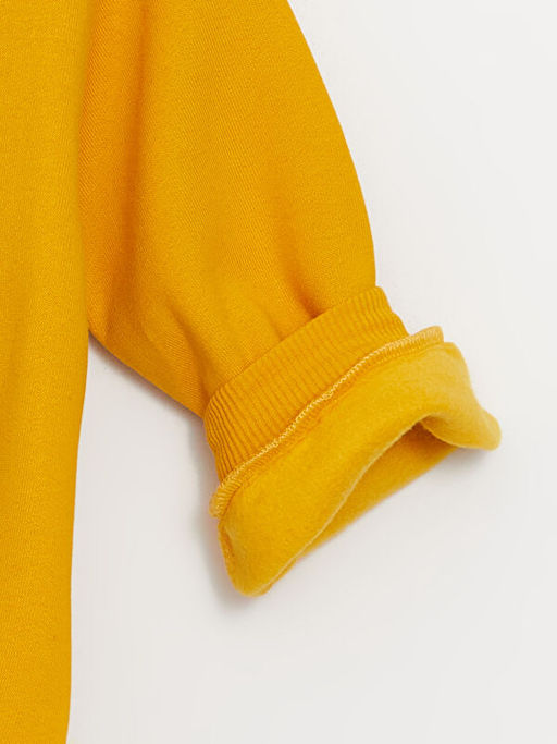 Bisiklet Yaka Uzun Kollu Bask?l? K?z Bebek Sweatshirt - Waikiki фото 2