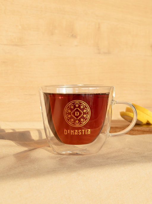 Кружка с двойным стеклом прозрачный боросиликатное стекло