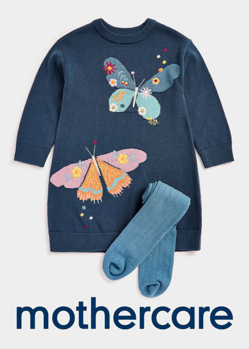 Mothercare / Платье вязаное и колготки в комплекте