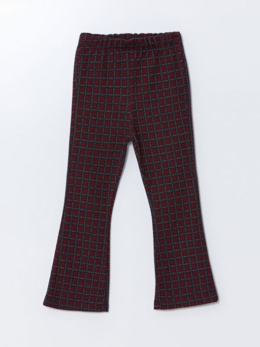 Beli Lastikli Ekose K?z ?ocuk Tayt - Waikiki фото 4