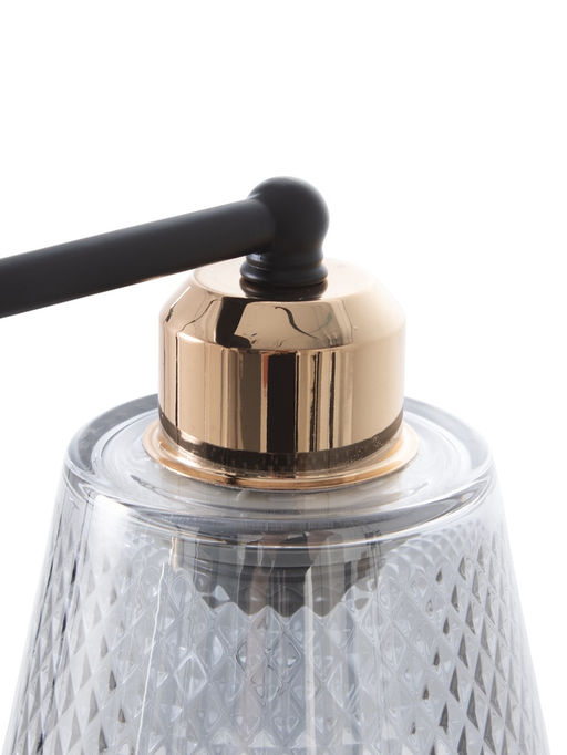 Люстра 12197/2, 2хE27, 40 Вт, чёрный/серый