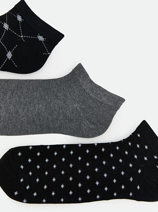 Desenli Erkek Patik ?orap 5li