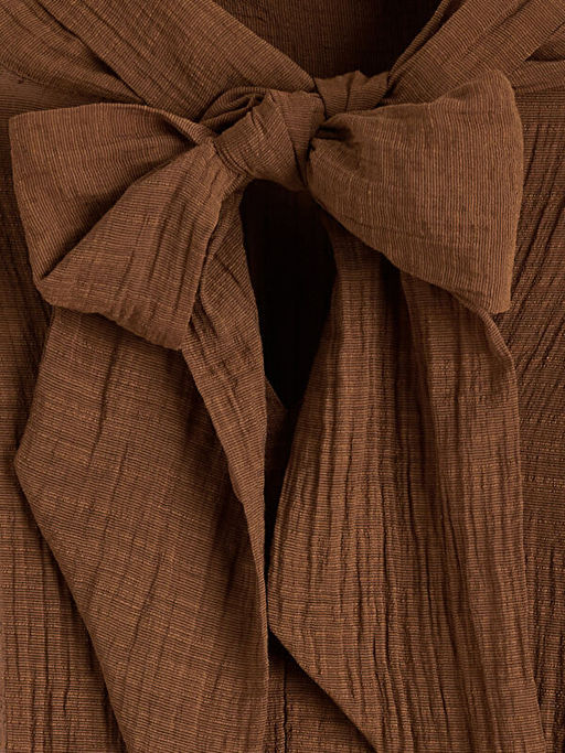 Dik Yaka Dokulu Bluz