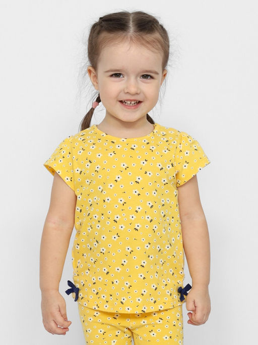 CRB wear/CSBG 63574-30-376 Футболка для девочки,желтый/Ex.Cherubino