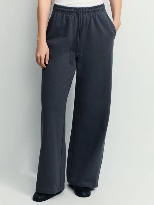 Базовые широкие брюки из хлопка / Zarina фото 2