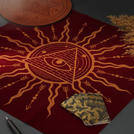 Скатерть для гадания бархатная Всевидящее око, 50х50 см, 16+ - Лас играс фото 3