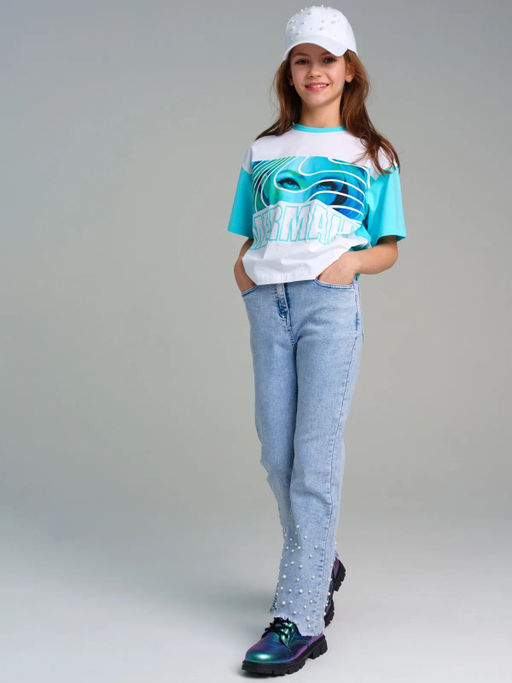 12421930 Фуфайка для девочек (футболка)