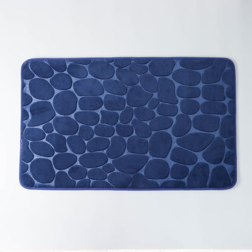 Коврик для ванной и туалета SAVANNA Memory foam, 50?80 см, синий  фото 3