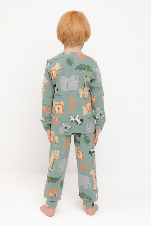 Crockid _ К 1552/холодная мята,веселый зоопарк пижама д/дет яс  фото 4