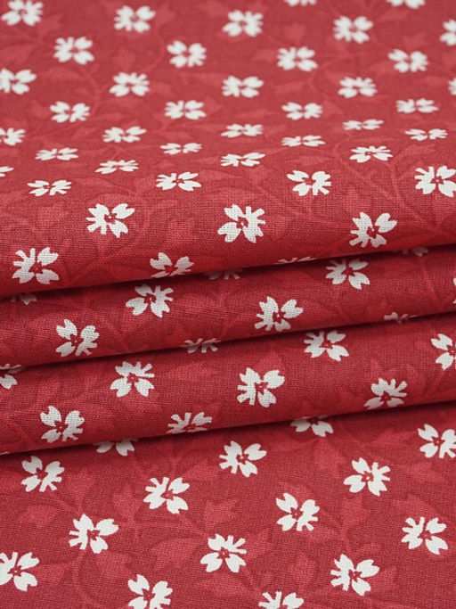 Перкаль Зорица цв.красный, ГОСТ, ш.1.5м, хлопок-100%, 125гр/м.кв - Купава фото 4