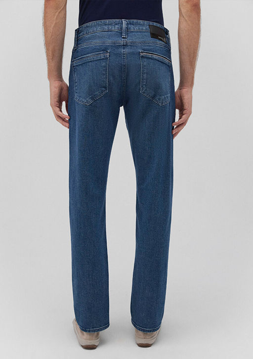 Marcus Mavi Black Golgeli Indigo Mavisi Jean Pantolon  фото 4