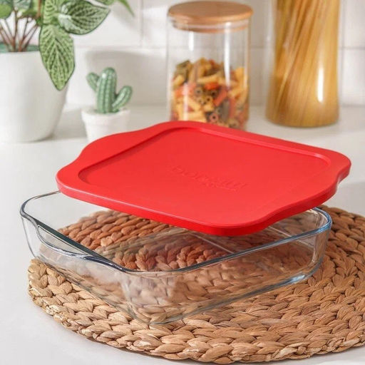 BORCAM Форма квадратная 220*220 мм 2 л, арт. 59034К (1093249) КОРОБКА+КРЫШКА