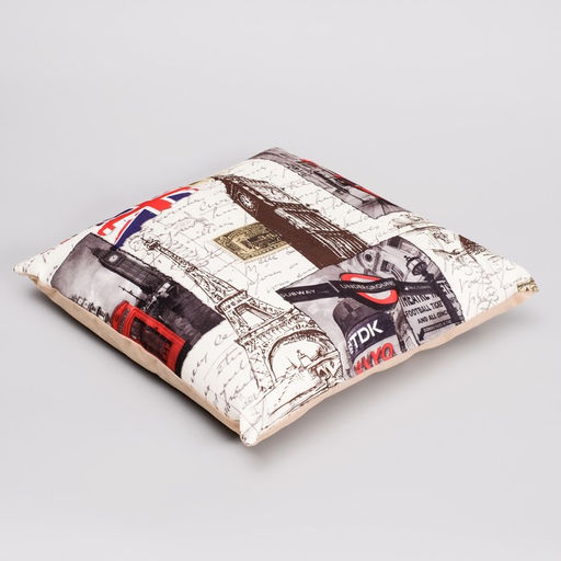 Дом с крышей из искусственной кожи, 37 х35 х 42 см, мебельная ткань, микс - Пижон фото 4