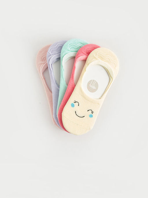 Desenli K?z ?ocuk Babet ?orap 5li