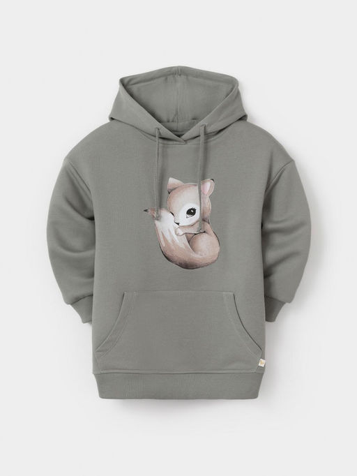 КР 302165/хаки 6206 к663 джемпер (худи) для дев - Crockid фото 2