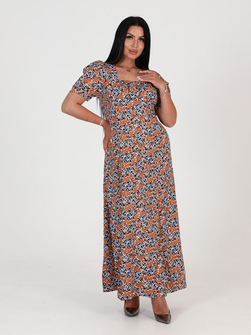 ПЛ-015 (длинное) ПЛАТЬЕ ЖЕНСКОЕ (Коричневый) - А-дина фото 2