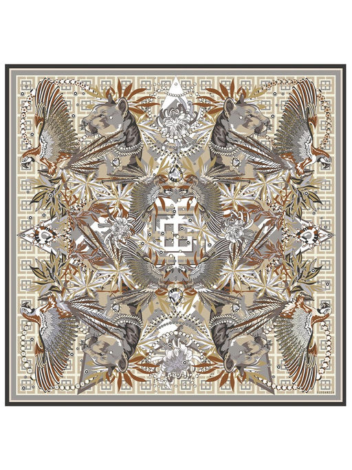 Платок жен. шелк+шерсть+мод 120х120 E16-8487-03