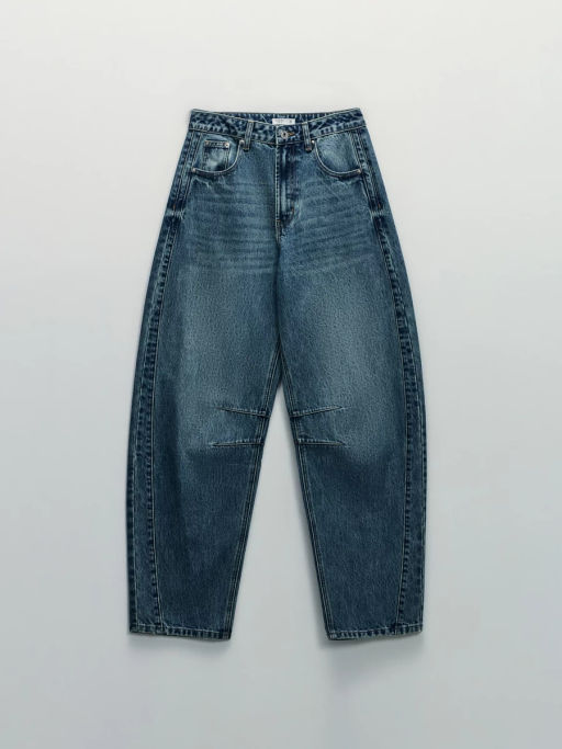 Джинсы barrel со средней посадкой / Zarina  фото 7