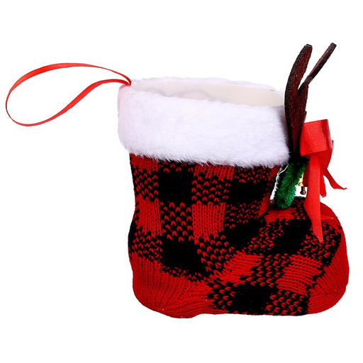 Конфетница Сапожок в клетку, с рогами и колокольчиком - Страна карнавалия фото 2