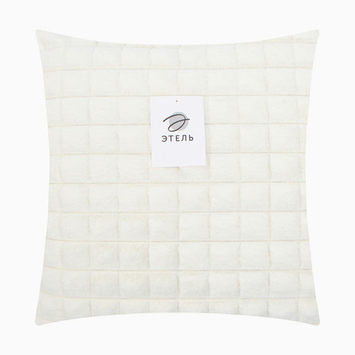 Наволочка декоративная Этель цвет молочный 43х43 см , велсофт, полиэстер  фото 11