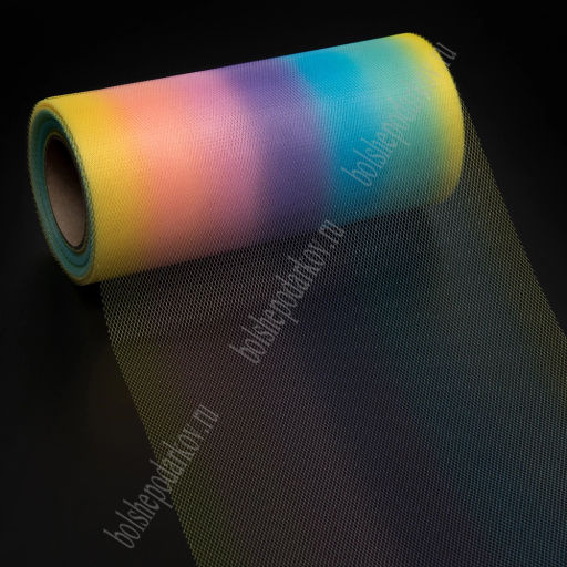 Фатин с переходом цвета 15 см*25 ярд (SF-2952) №4 - Больше подарков фото 4