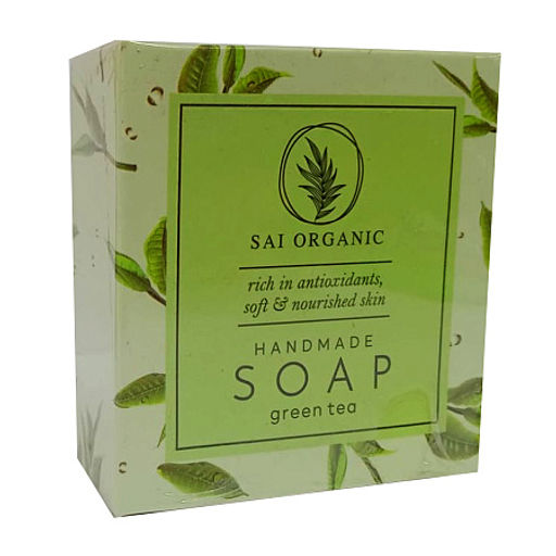 Мыло глицериновое 85гр с маслом Green Tea Зеленого чая