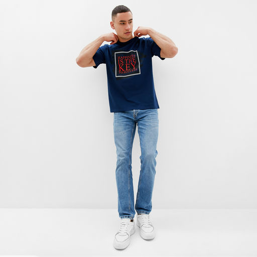 Футболка мужская MINAKU Key, размер 56, синий